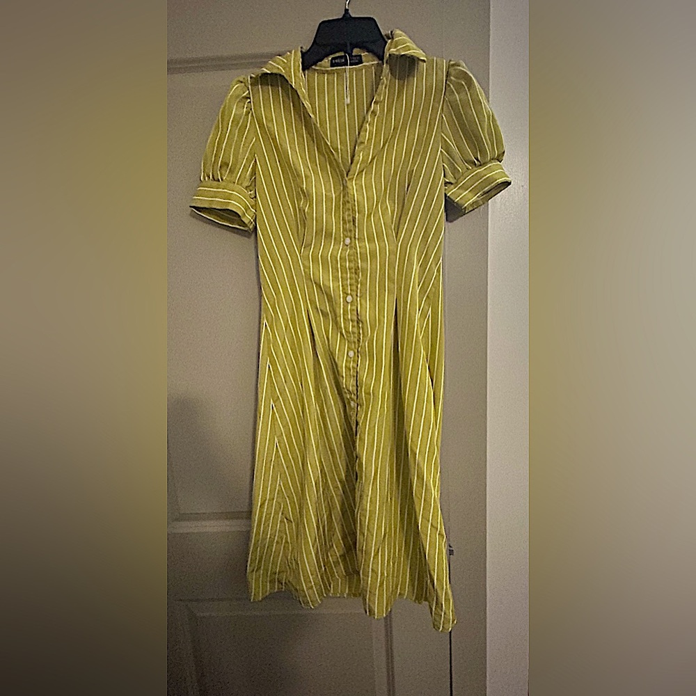 Yellow Striped Dress